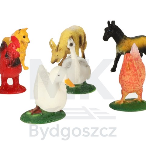 Zwierzęta figurki zwierzątka domowe gospodarcze farma inwentarz krowa koń 12szt Zwierzęta figurki zwierzątka domowe gospodarcze farma inwentarz krowa koń 12szt