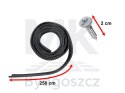 Dokładka zderzaka osłona uniwersalna spoiler carbon 2,5m czarna