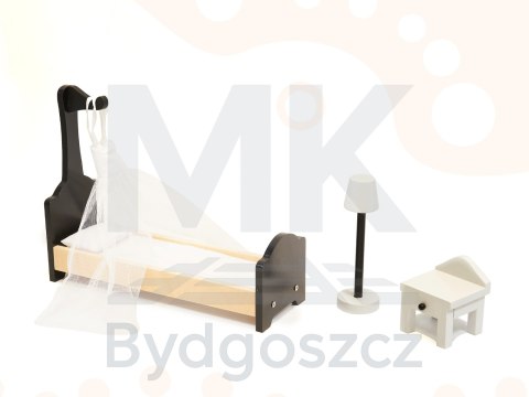 Domek dla lalek drewniany MDF mebelki 122cm XXL LED Domek dla lalek drewniany MDF mebelki 122cm XXL LED
