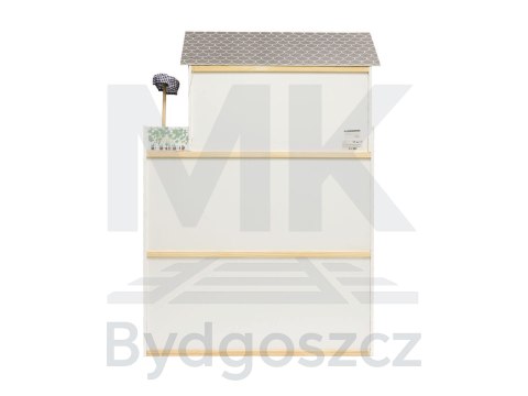 Domek dla lalek drewniany MDF mebelki 122cm XXL LED Domek dla lalek drewniany MDF mebelki 122cm XXL LED