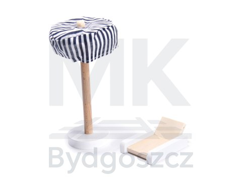 Domek dla lalek drewniany MDF mebelki 78cm czarny LED Domek dla lalek drewniany MDF mebelki 78cm czarny LED
