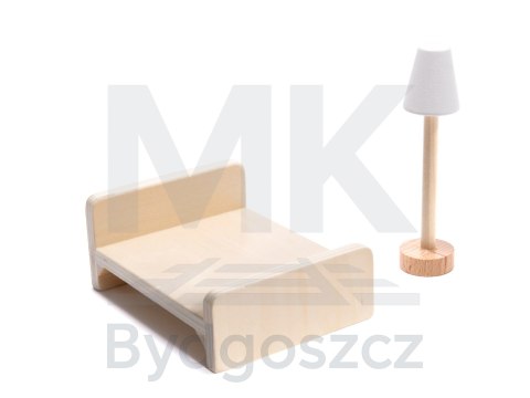 Domek dla lalek drewniany MDF mebelki 78cm czarny LED Domek dla lalek drewniany MDF mebelki 78cm czarny LED