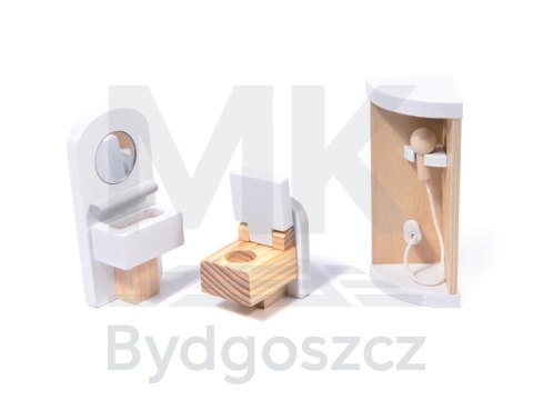 Domek dla lalek drewniany MDF mebelki 78cm czarny LED Domek dla lalek drewniany MDF mebelki 78cm czarny LED