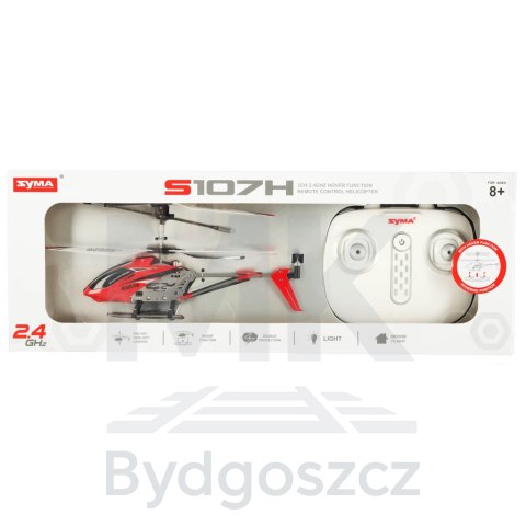 Helikopter zdalnie sterowany na pilota RC SYMA S107H 2.4GHz RTF czerwony Helikopter zdalnie sterowany na pilota RC SYMA S107H 2.4GHz RTF czerwony