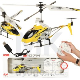 Helikopter zdalnie sterowany na pilota RC SYMA S107H 2.4GHz RTF żółty