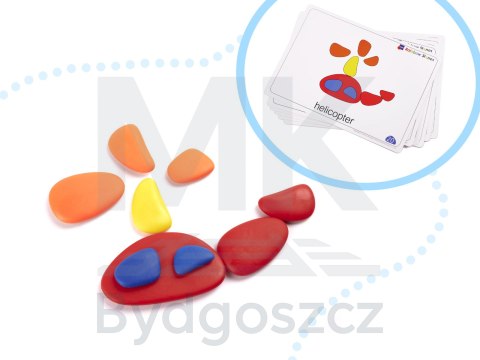 Kamyki kreatywne kolorowe układanka montessori 65 el. Kamyki kreatywne kolorowe układanka montessori 65 el.