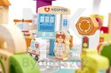 Klocki drewniane edukacyjne miasto puzzle 120el.