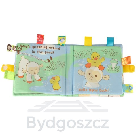 Książeczka sensoryczna książka dotykowa miękka metki owieczki Książeczka sensoryczna książka dotykowa miękka metki owieczki