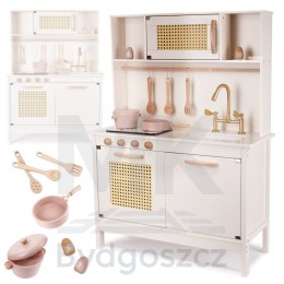 Kuchnia dla dzieci drewniana MDF retro z akcesoriami BOHO 100cm