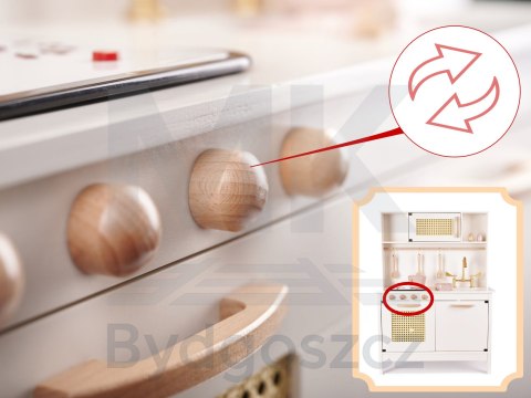Kuchnia dla dzieci drewniana MDF retro z akcesoriami BOHO 100cm Kuchnia dla dzieci drewniana MDF retro z akcesoriami BOHO 100cm