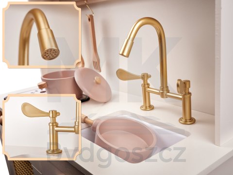 Kuchnia dla dzieci drewniana MDF retro z akcesoriami BOHO 100cm Kuchnia dla dzieci drewniana MDF retro z akcesoriami BOHO 100cm