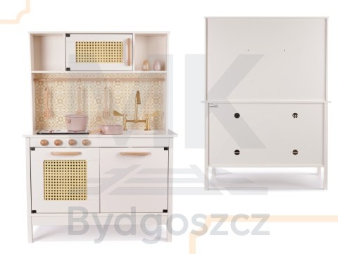 Kuchnia dla dzieci drewniana MDF retro z akcesoriami BOHO 100cm Kuchnia dla dzieci drewniana MDF retro z akcesoriami BOHO 100cm