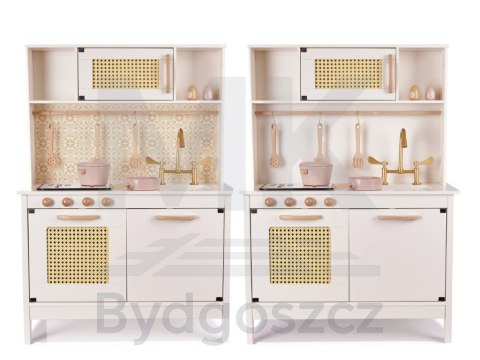 Kuchnia dla dzieci drewniana MDF retro z akcesoriami BOHO 100cm Kuchnia dla dzieci drewniana MDF retro z akcesoriami BOHO 100cm