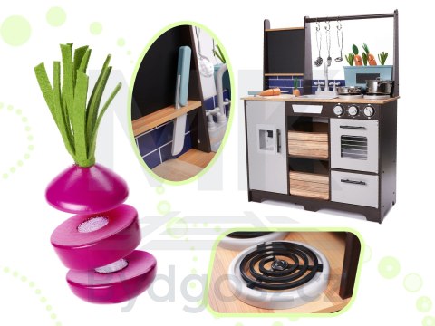 Kuchnia dla dzieci drewniana MDF z akcesoriami LOFT XXL 96cm Kuchnia dla dzieci drewniana MDF z akcesoriami LOFT XXL 96cm