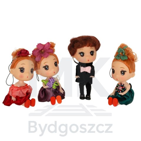 Lalka lalki do domku dla lalek 3 dziewczynki + 1 chłopczyk zestaw 4szt. 12cm Lalka lalki do domku dla lalek 3 dziewczynki + 1 chłopczyk zestaw 4szt. 12cm