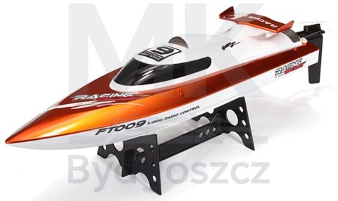 Łódź zdalnie sterowana na pilota RC FT009 pomarańczowa Łódź zdalnie sterowana na pilota RC FT009 pomarańczowa