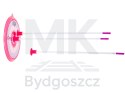 Łuk ze strzałami i tarczą zestaw strzelecki różowy