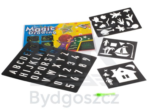 Magiczna tablica do rysowania światłem + długopis UV kreatywny zestaw Magiczna tablica do rysowania światłem + długopis UV kreatywny zestaw