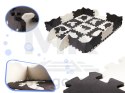 Mata edukacyjna piankowa puzzle 114 x 114 x 1 cm czarna 25 elementów