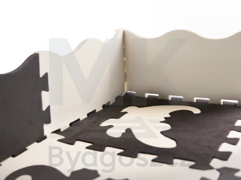 Mata edukacyjna piankowa puzzle 114 x 114 x 1 cm czarna 25 elementów Mata edukacyjna piankowa puzzle 114 x 114 x 1 cm czarna 25 elementów