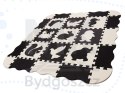 Mata edukacyjna piankowa puzzle 114 x 114 x 1 cm czarna 25 elementów