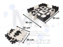 Mata edukacyjna piankowa puzzle 114 x 114 x 1 cm czarna 25 elementów