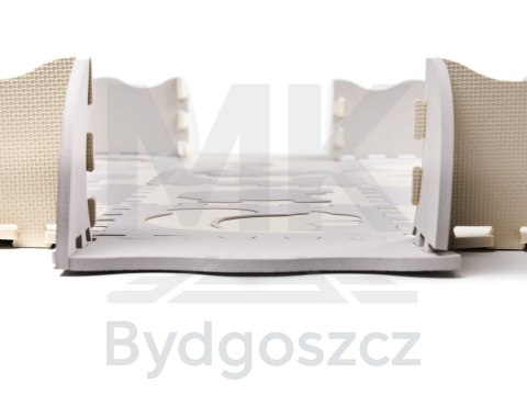 Mata edukacyjna piankowa puzzle szara ecru 36 elementów 150x150cm Mata edukacyjna piankowa puzzle szara ecru 36 elementów 150x150cm