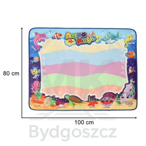 Mata wodna do malowania rysowania wodą XXL pieczątki szablony zestaw 100 x 80 cm Mata wodna do malowania rysowania wodą XXL pieczątki szablony zestaw 100 x 80 cm