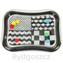 Mata wodna sensoryczna dmuchana dla niemowląt czarno-biała mix wzorów XXL 65x50 cm