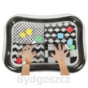 Mata wodna sensoryczna dmuchana dla niemowląt czarno-biała mix wzorów XXL 65x50 cm