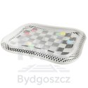 Mata wodna sensoryczna dmuchana dla niemowląt kontrastowa czarno-biała szachownica XXL 65x50 cm