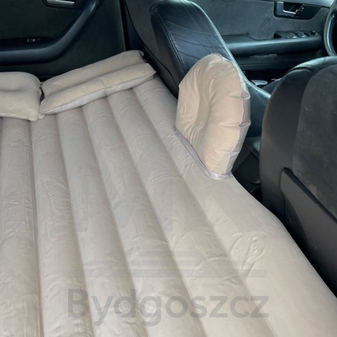 Materac łóżko do samochodu auta dmuchany + pompka beżowy Materac łóżko do samochodu auta dmuchany + pompka beżowy