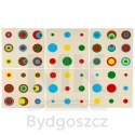 Odważniki cylindry drewniane gra układanka montessori kolorowe