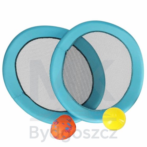 Paletki do gry rakiety z siateczki zestaw 2 piłki i paletki 44cm Paletki do gry rakiety z siateczki zestaw 2 piłki i paletki 44cm