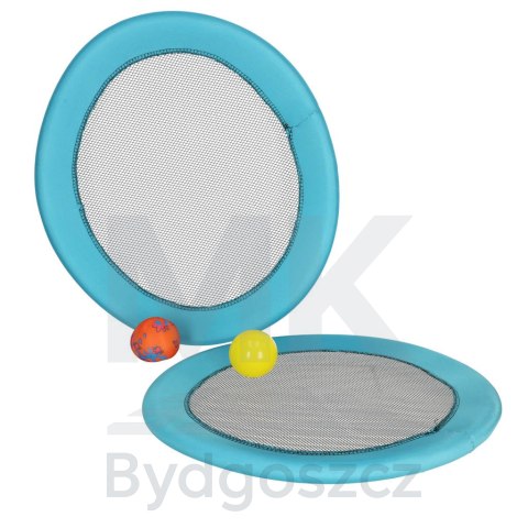 Paletki do gry rakiety z siateczki zestaw 2 piłki i paletki 44cm Paletki do gry rakiety z siateczki zestaw 2 piłki i paletki 44cm