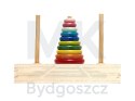 Piramida drewniana z podstawą wieża sorter