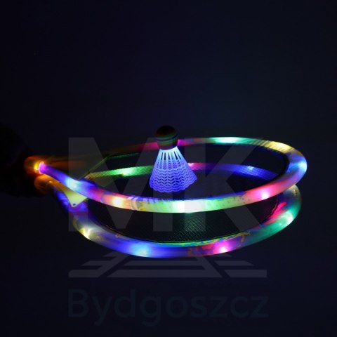 Rakiety tenisowe świecące LED + lotki