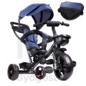 Rowerek trójkołowy Trike Fix Lite rower spacerówka 3w1 obracany 360 wolne koło granatowy