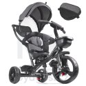 Rowerek trójkołowy Trike Fix Lite rower spacerówka 3w1 obracany 360 wolne koło szary