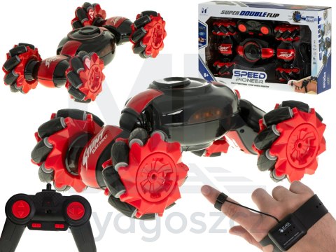Samochód zdalnie sterowany na pilota RC Speed Pioneer Stunt Car 360 czerwony Samochód zdalnie sterowany na pilota RC Speed Pioneer Stunt Car 360 czerwony