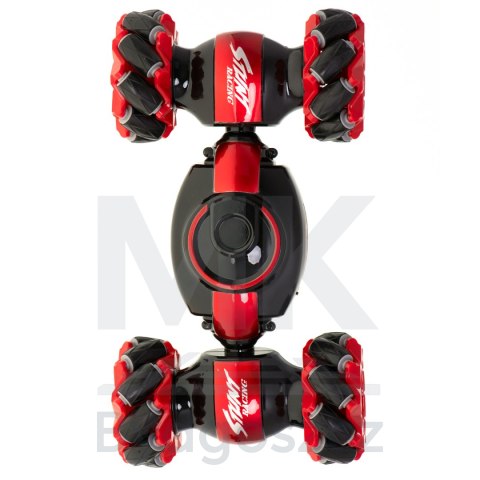 Samochód zdalnie sterowany na pilota RC Speed Pioneer Stunt Car 360 czerwony Samochód zdalnie sterowany na pilota RC Speed Pioneer Stunt Car 360 czerwony