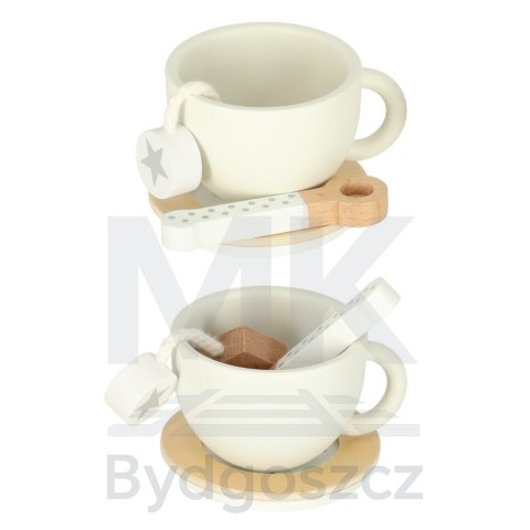 Serwis kawowy drewniany naczynia dla dzieci zestaw kuchenny do herbaty taca filiżanki Serwis kawowy drewniany naczynia dla dzieci zestaw kuchenny do herbaty taca filiżanki