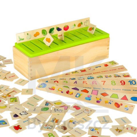 Sorter drewniany układanka logiczna dopasuj obrazki Sorter drewniany układanka logiczna dopasuj obrazki