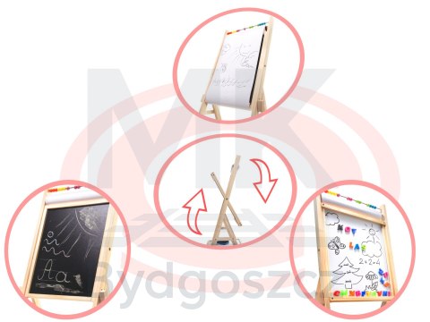 Tablica magnetyczna kredowa liczydło papier kreda literki gratis Tablica magnetyczna kredowa liczydło papier kreda literki gratis
