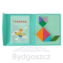 Tangram książeczka magnetyczna układanka montessori klocki gra logiczna 3D