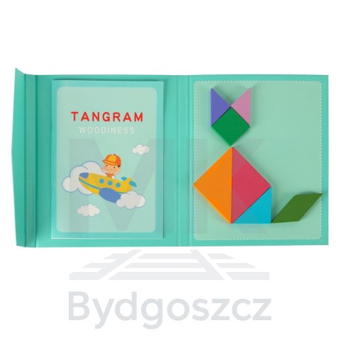 Tangram książeczka magnetyczna układanka montessori klocki gra logiczna 3D Tangram książeczka magnetyczna układanka montessori klocki gra logiczna 3D