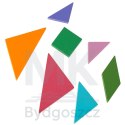 Tangram książeczka magnetyczna układanka montessori klocki gra logiczna 3D