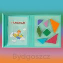 Tangram książeczka magnetyczna układanka montessori klocki gra logiczna 3D