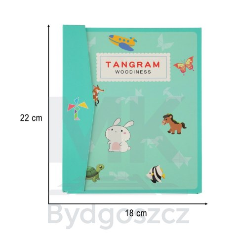 Tangram książeczka magnetyczna układanka montessori klocki gra logiczna 3D Tangram książeczka magnetyczna układanka montessori klocki gra logiczna 3D