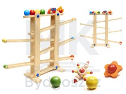 Tor kulkowy drewniany kulodrom montessori XXL